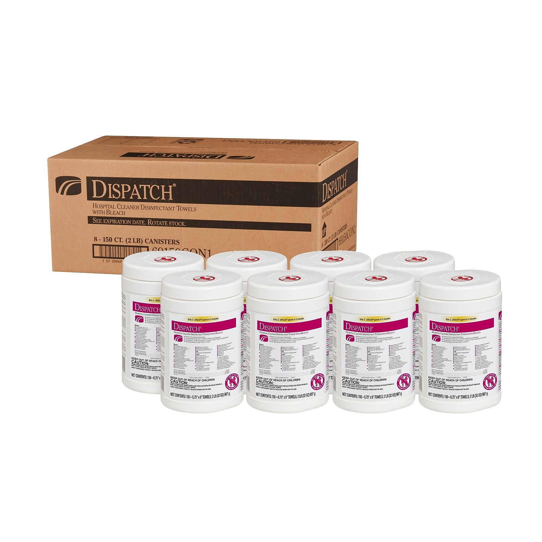 Dispatch Hospital  Disinfecting, 150/Canister (69150)