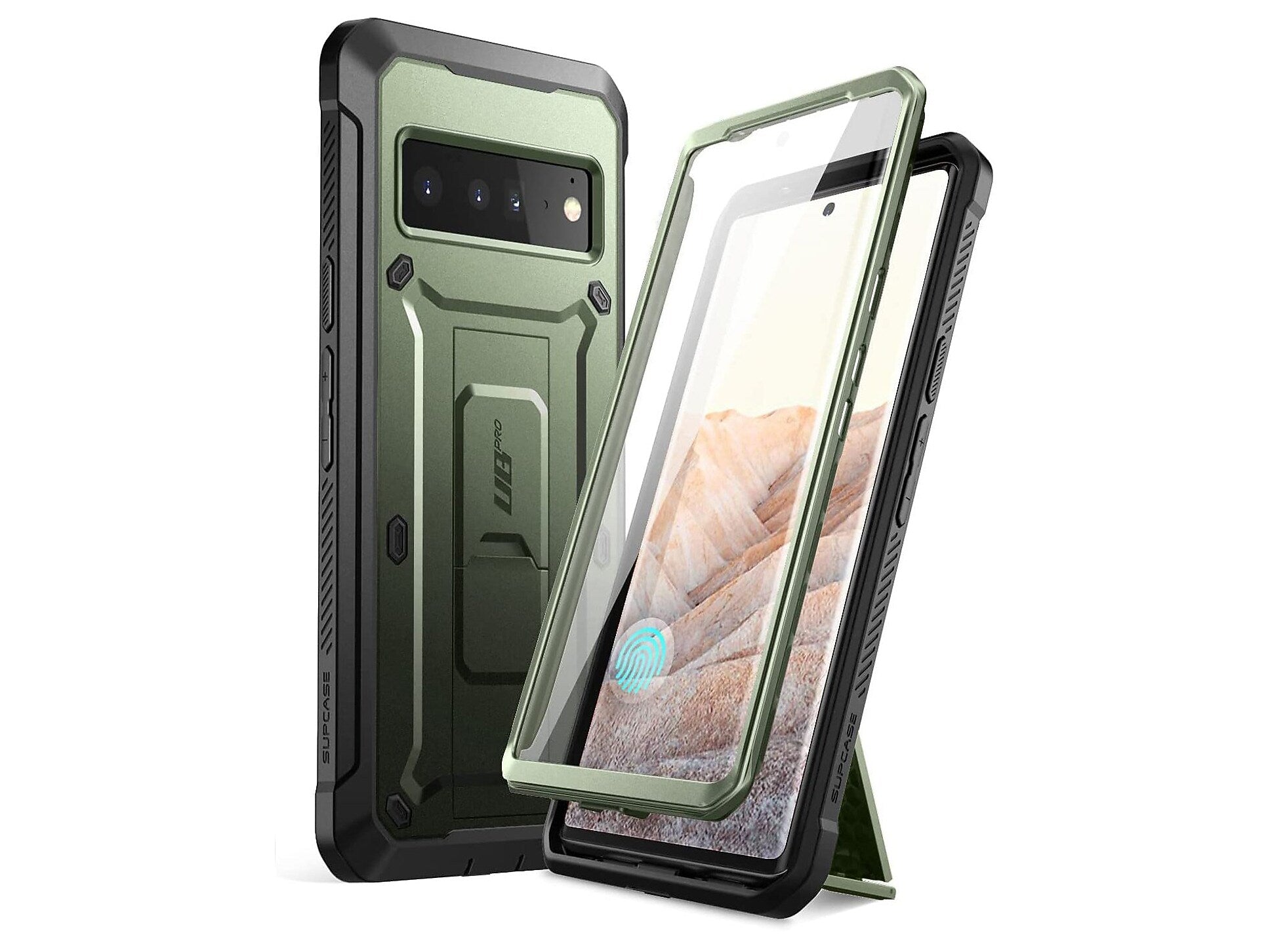 SUPCASE Unicorn Beetle PRO Dark Green Rugged Case for Google Pixel 6 Pro (SUP-GooglePixel6Pro-UBPro-SP-Guldan)