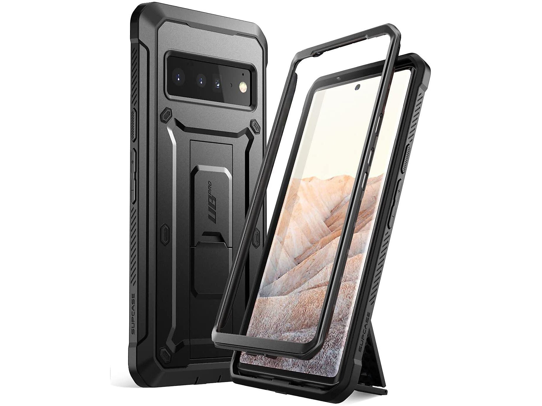 SUPCASE Unicorn Beetle PRO Black Rugged Case for Google Pixel 6 (SUP-GooglePixel6-UBPro-Black)