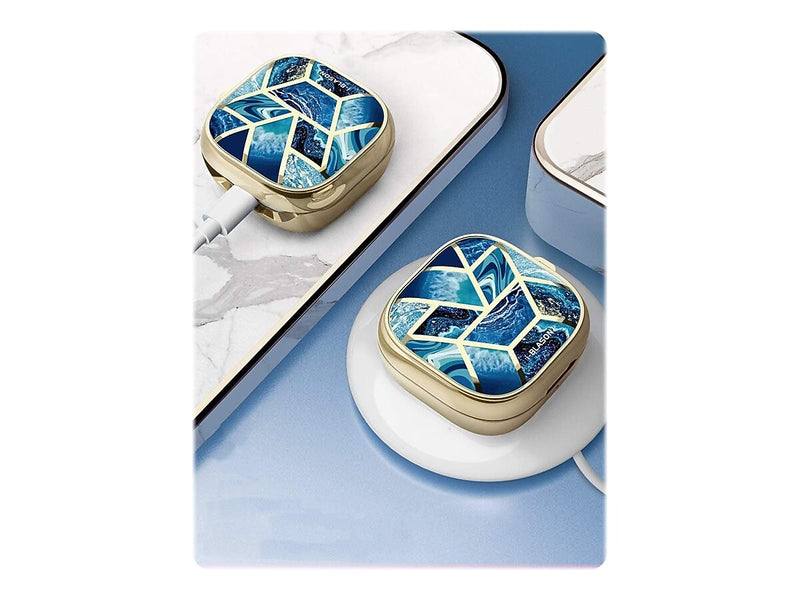 i-Blason Cosmo Case for Galaxy Buds Live/Pro/2, Ocean Blue (Galaxy2020-BudsLive-Cosmo-Ocean)