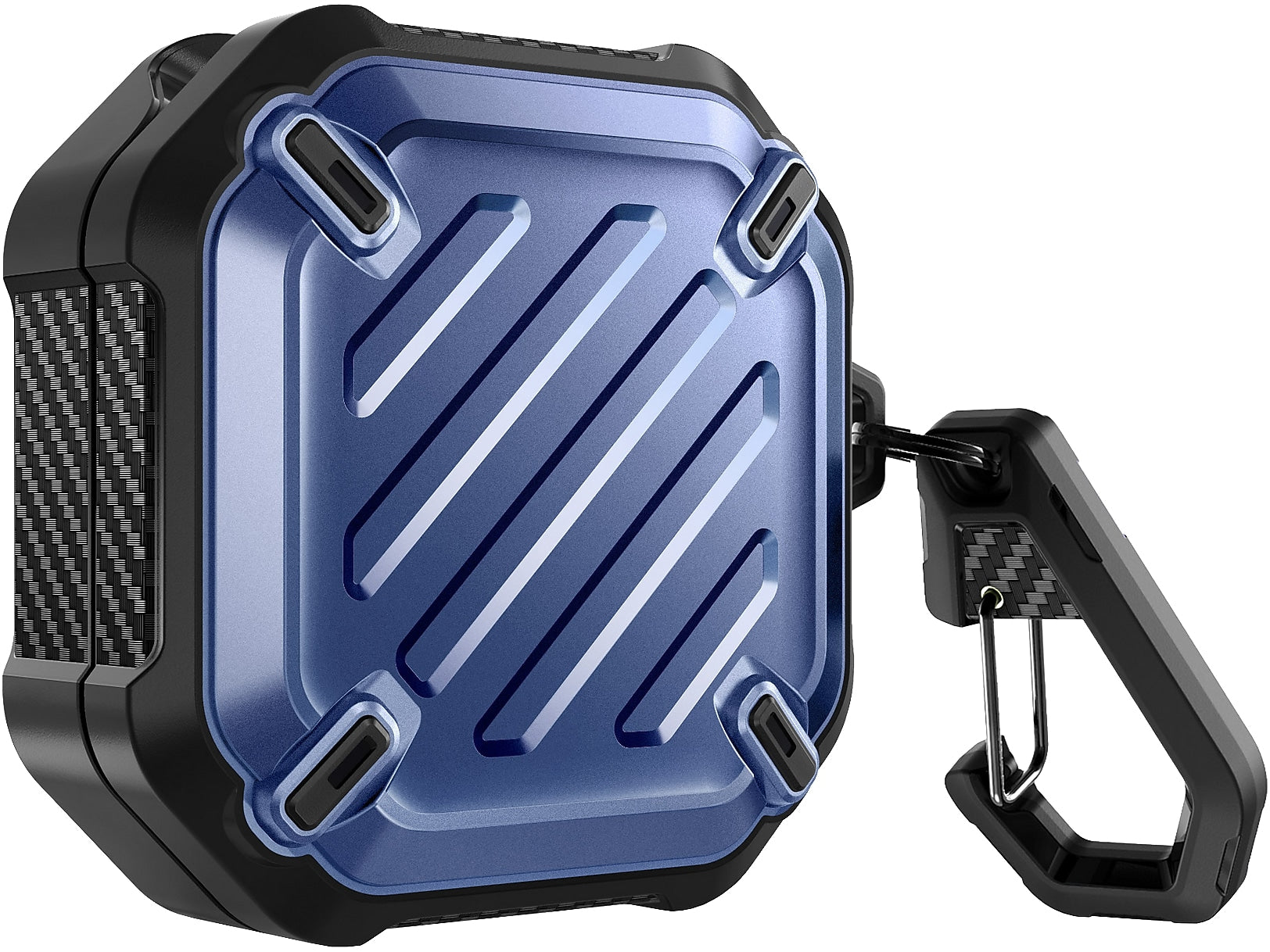 SUPCASE Unicorn Beetle PRO Rugged Case for Galaxy Buds Live/Pro/2, Metallic Blue (SUP-Galaxy2020-BudsLive-UBPro-Tilt)