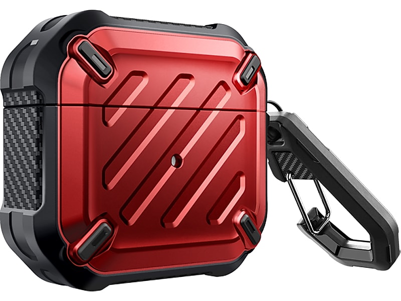 SUPCASE Unicorn Beetle PRO Rugged Case for Apple AirPods Gen 3, Metallic Red (SUP-AirPods2021-3-UBPro-Red)
