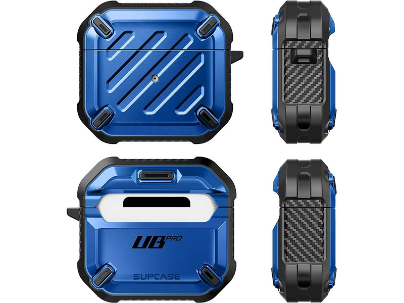 SUPCASE Unicorn Beetle PRO Rugged Case for Apple AirPods Gen 3, Metallic Blue (SUP-AirPods2021-3-UBPro-Blue)