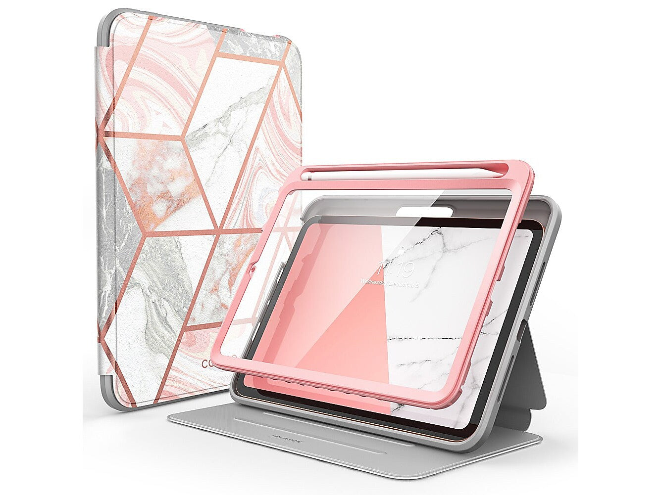 i-Blason Cosmo TPU 8.3" Case for iPad mini 6, Marble Pink (iPad2021-8.3-Cosmo-SP-Marble)