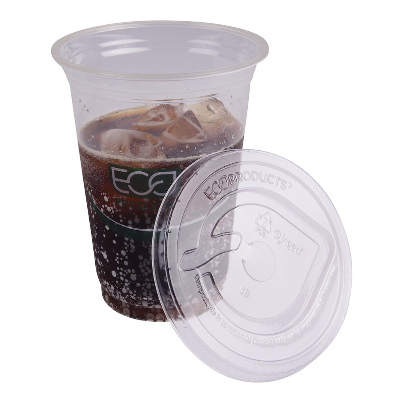 Eco-Products Cup Lid, Clear, 1000/Carton (EP-FLCC)