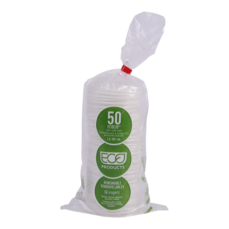 Eco-Products EcoLid Lids, White, 800/Carton (EP-ECOLID-W)