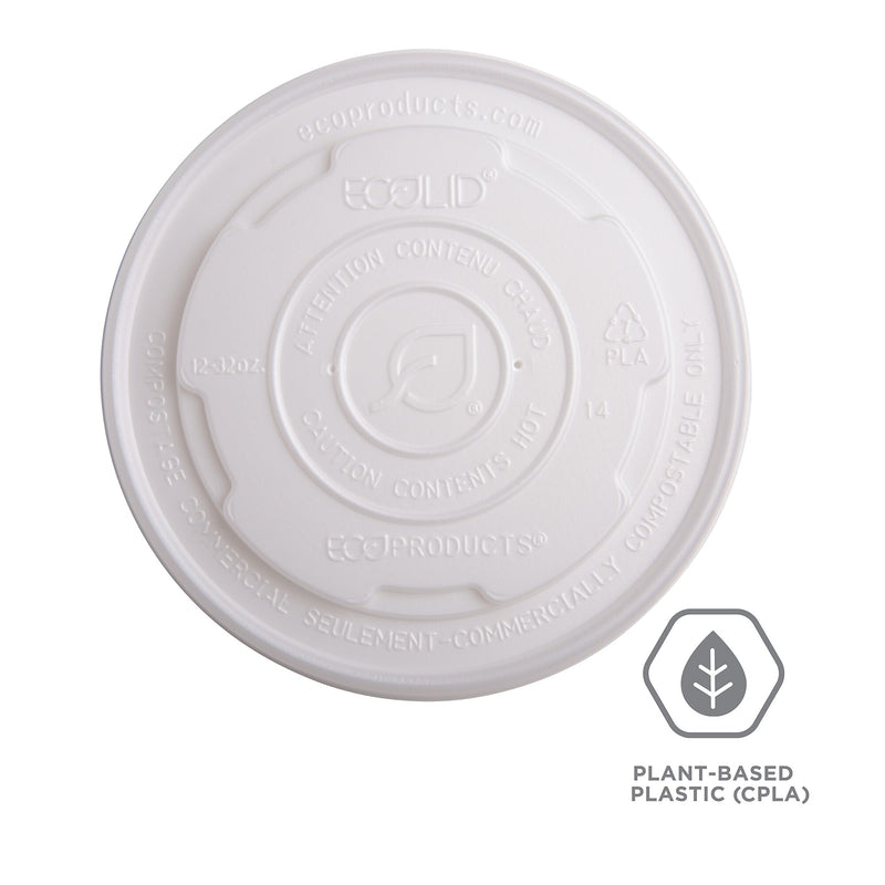 Eco-Products EcoLid World Art Soup Container Lid, 500/Carton (EP-ECOLID-SPL)