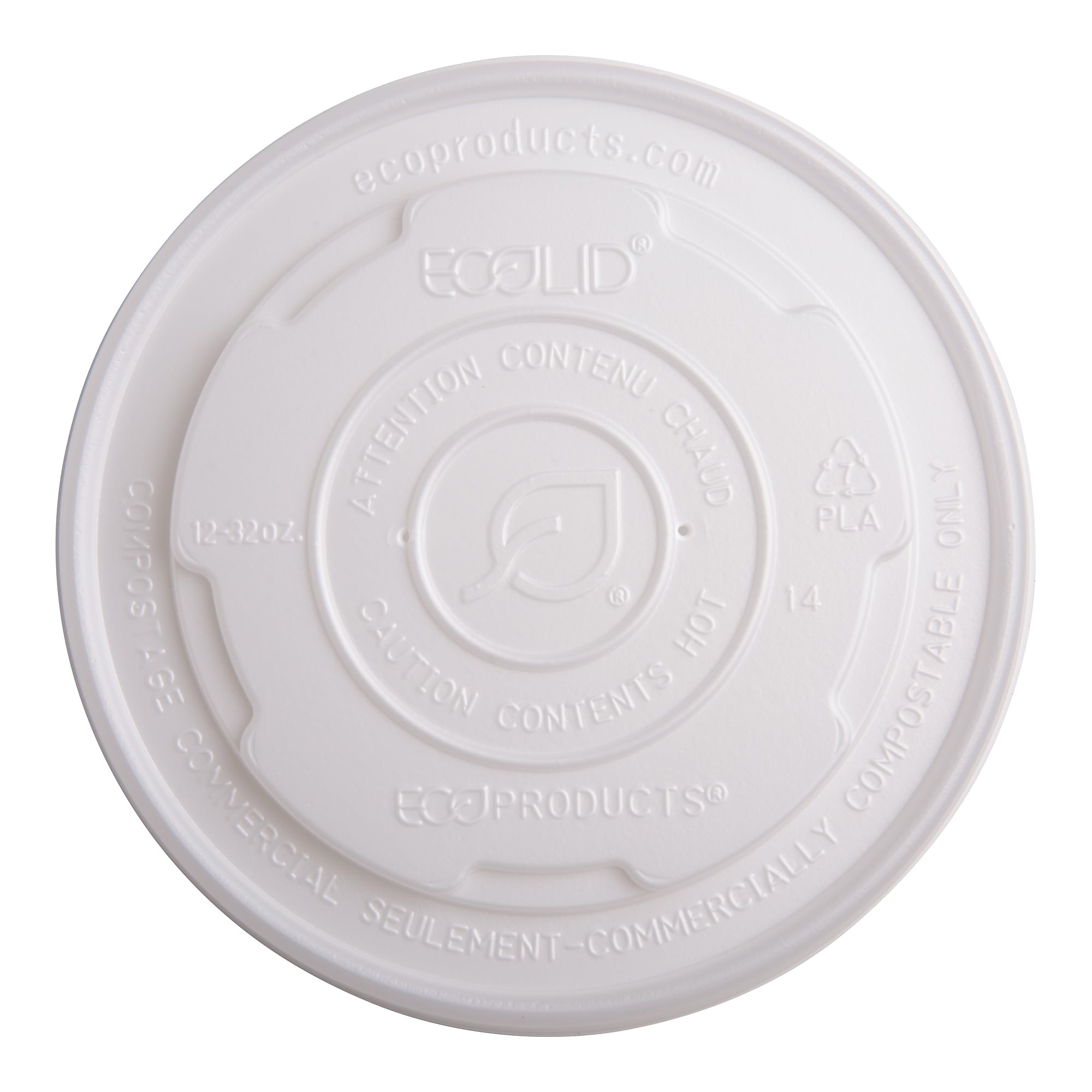 Eco-Products EcoLid World Art Soup Container Lid, 500/Carton (EP-ECOLID-SPL)