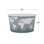 Eco-Products® World Art™ BSC12 Soup Cup, Gray/White, 12 oz., 500/Pack
