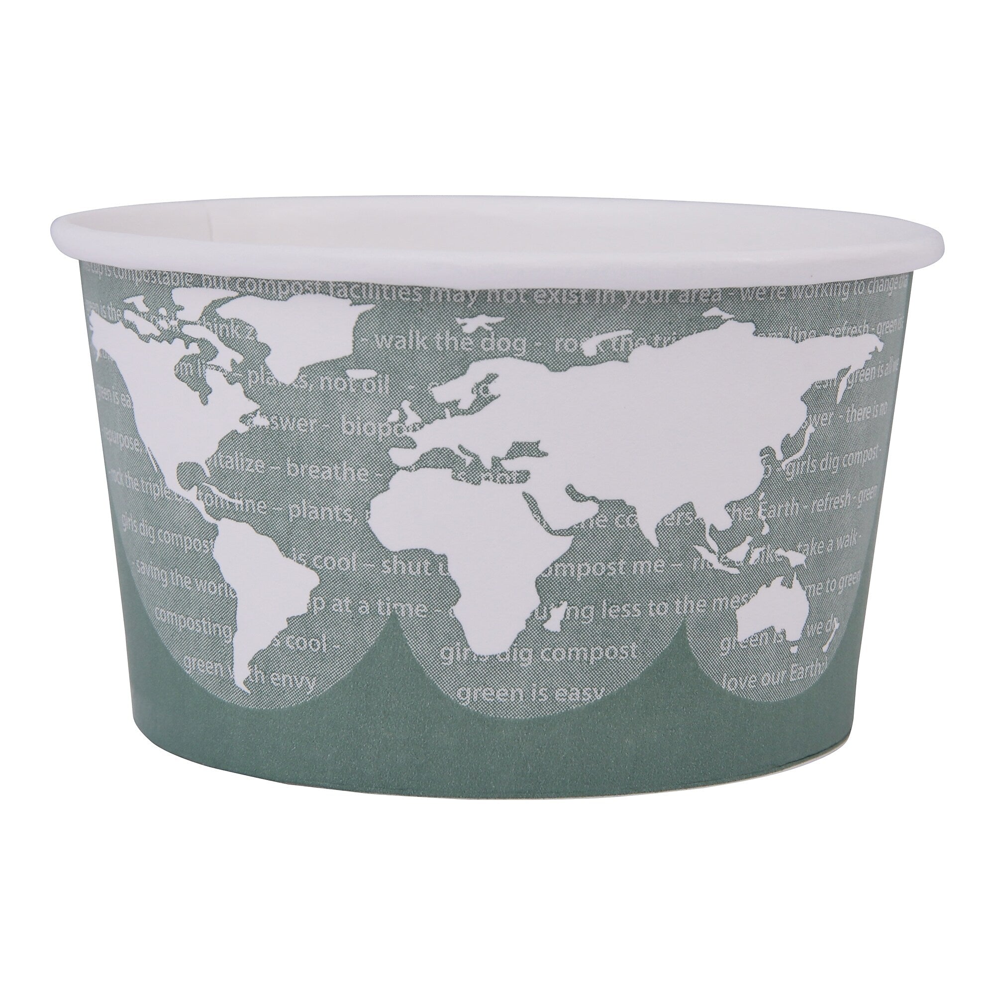 Eco-Products® World Art™ BSC12 Soup Cup, Gray/White, 12 oz., 500/Pack