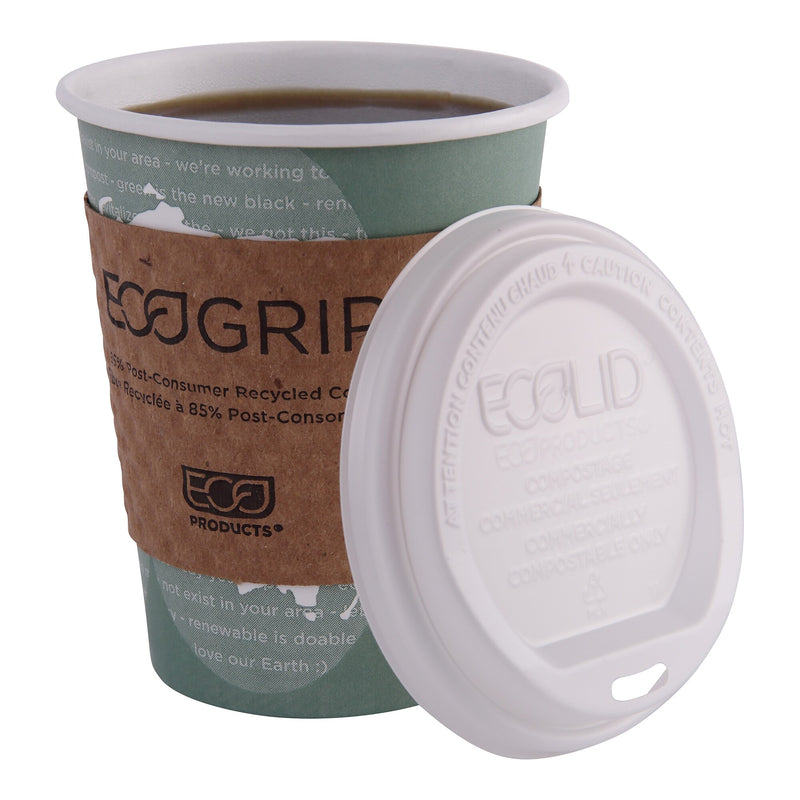 Eco-Products World Art Hot Cups, 12 oz., Gray/White, 1000/Carton (EP-BHC12-WA)