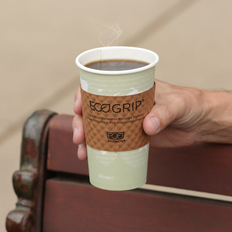 Eco-Products® EcoGrip™ Paper Sleeves, 20 Oz., Brown, 1300/Carton (EG-2000)