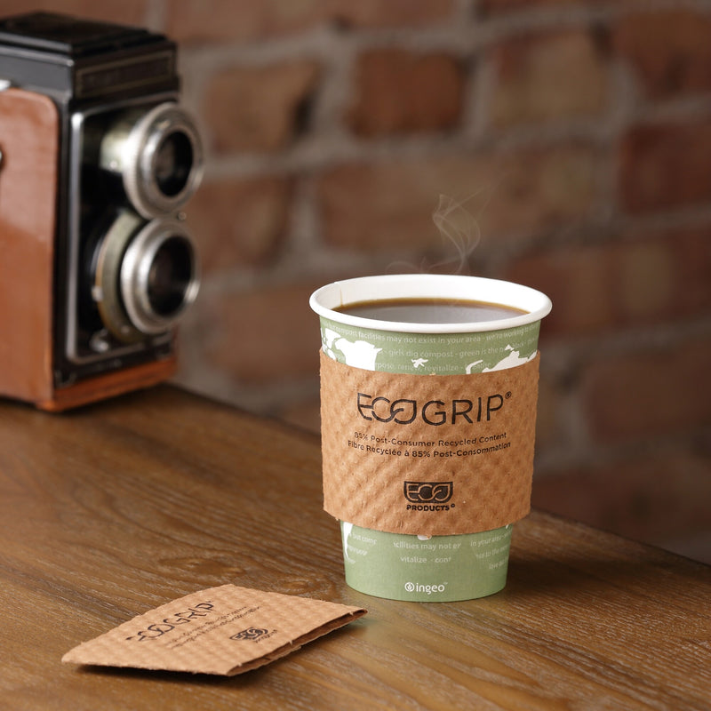 Eco-Products® EcoGrip™ Paper Sleeves, 20 Oz., Brown, 1300/Carton (EG-2000)