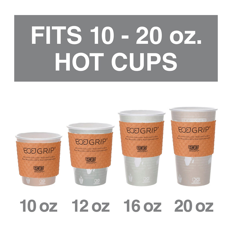 Eco-Products® EcoGrip™ Paper Sleeves, 20 Oz., Brown, 1300/Carton (EG-2000)
