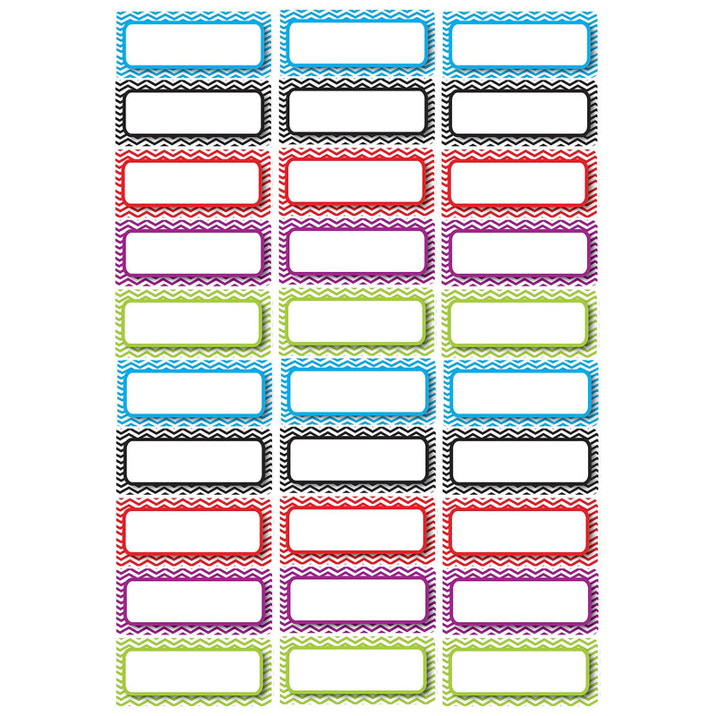 Ashley Productions Die-Cut Magnetic Chevron Nameplates, Assorted Colors, 2.5" x 1", 30 Per Pack, 3 Packs (ASH10077-3)