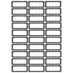 Ashley Productions Die-Cut Magnetic Black & White Dots Nameplates, 2.5" x 1", 30 Per Pack, 3 Packs (ASH10080-3)