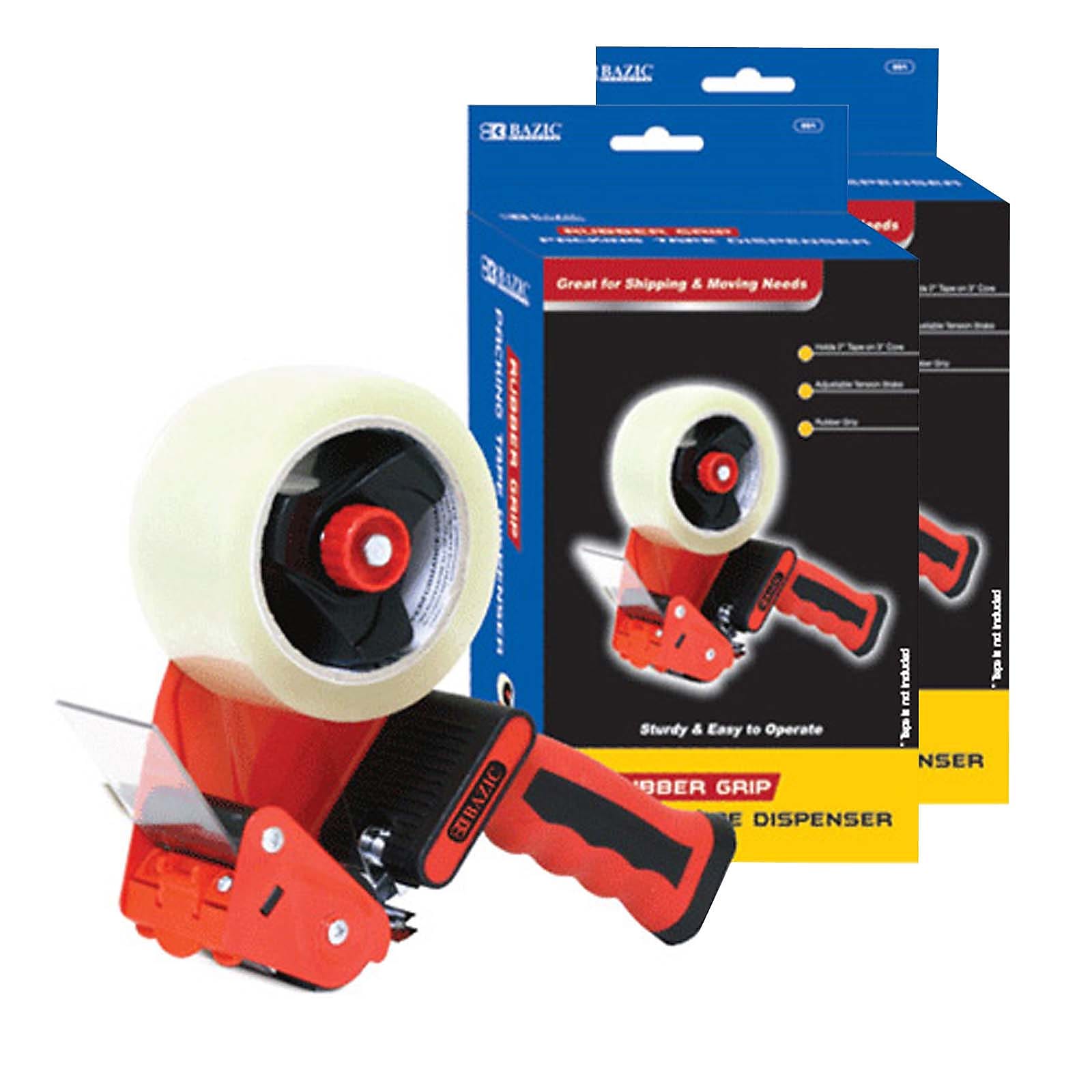 Bazic 2" Handheld Packing Tape Dispenser, Red 2/Bundle (BAZ991-2)