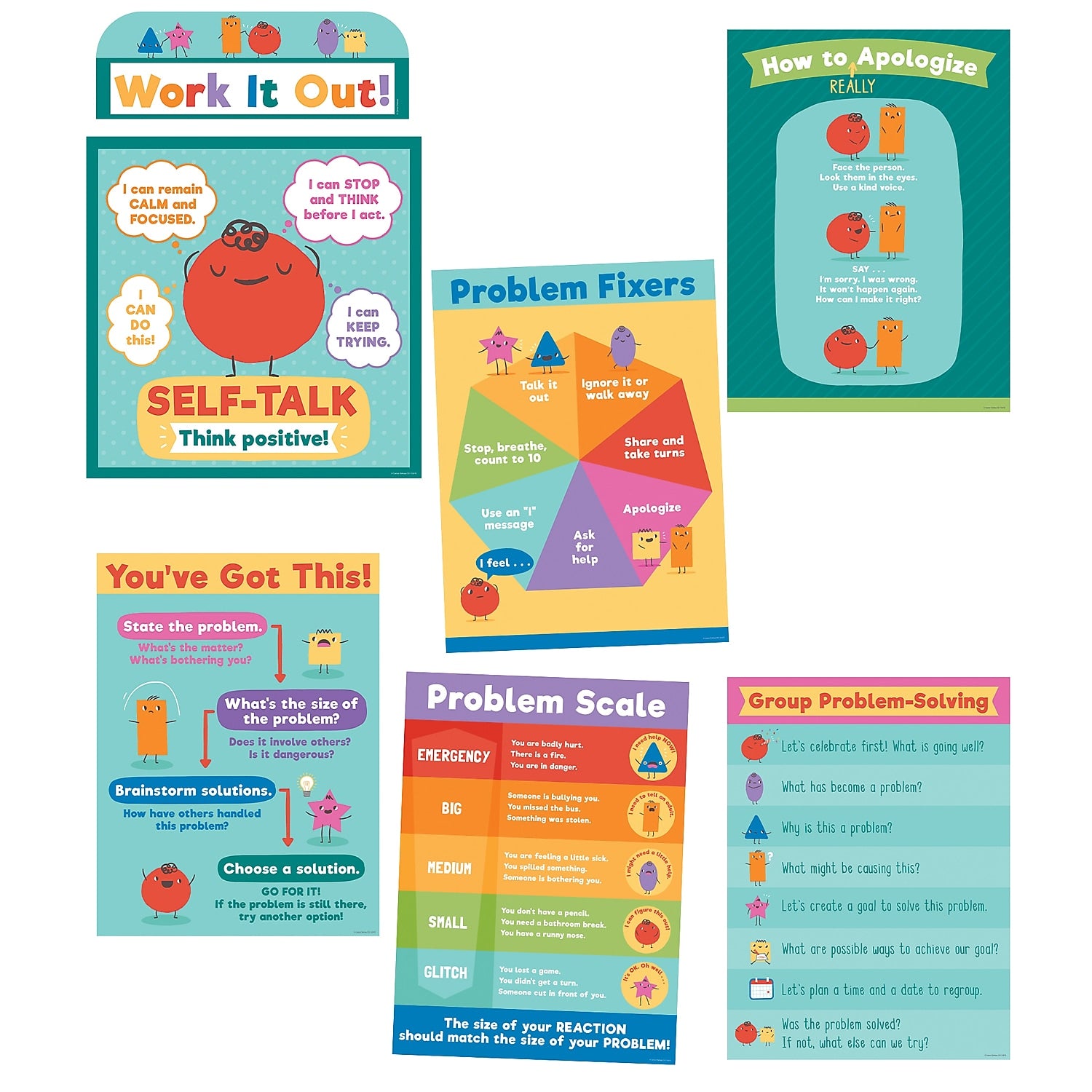 Carson Dellosa Education Social Problem-Solving Bulletin Board Set, 7/Set (CD-110470)