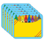 Carson Dellosa Education Crayon Box Name Tags, 3" x 2.5", 40 Per Pack, 6 Packs (CD-9412-6)