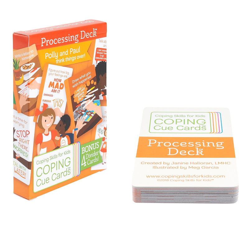 Coping Skills for Kids Coping Cue Cards, Processing Deck, 44/Pack (CSKCCPRO)