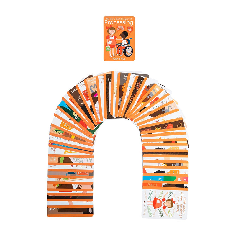 Coping Skills for Kids Coping Cue Cards, Processing Deck, 44/Pack (CSKCCPRO)