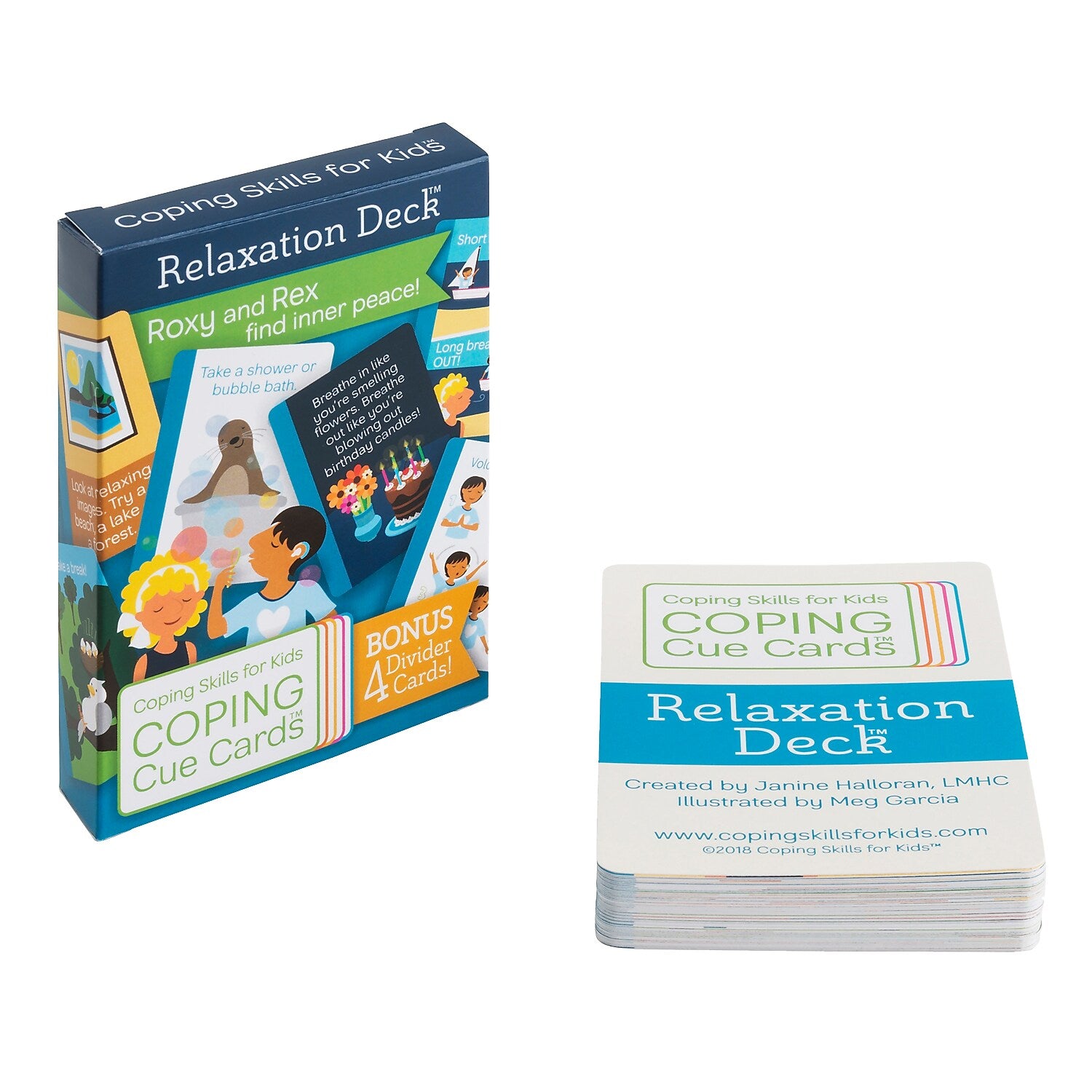 Coping Skills for Kids Coping Cue Cards, Relaxation Deck, 44/Pack (CSKCCREL)
