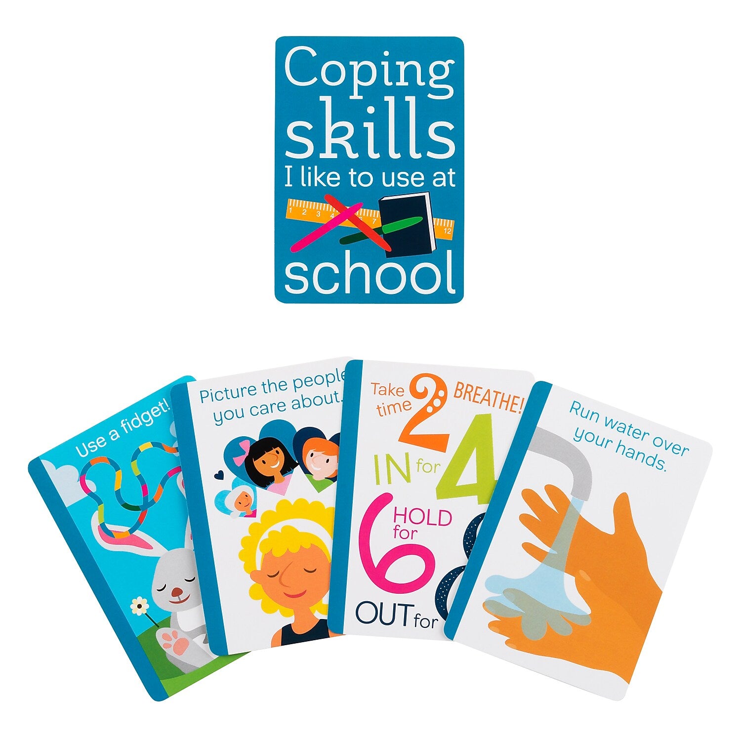 Coping Skills for Kids Coping Cue Cards, Relaxation Deck, 44/Pack (CSKCCREL)
