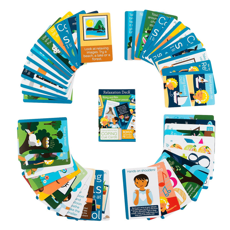 Coping Skills for Kids Coping Cue Cards, Relaxation Deck, 44/Pack (CSKCCREL)