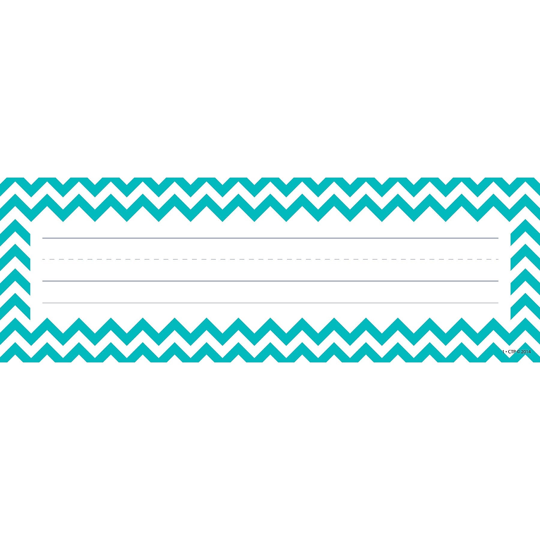 Creative Teaching Press Chevron Solids Nameplates, 9.5" x 3.25", 36 Per Pack, 6 Packs (CTP4517-6)