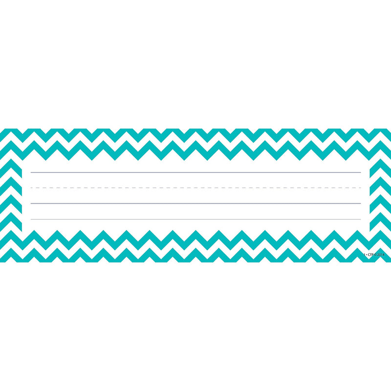 Creative Teaching Press Chevron Solids Nameplates, 9.5" x 3.25", 36 Per Pack, 6 Packs (CTP4517-6)