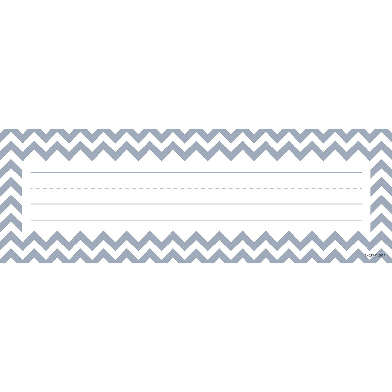 Creative Teaching Press Chevron Solids Nameplates, 9.5" x 3.25", 36 Per Pack, 6 Packs (CTP4517-6)