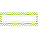 Creative Teaching Press Chevron Solids Nameplates, 9.5" x 3.25", 36 Per Pack, 6 Packs (CTP4517-6)