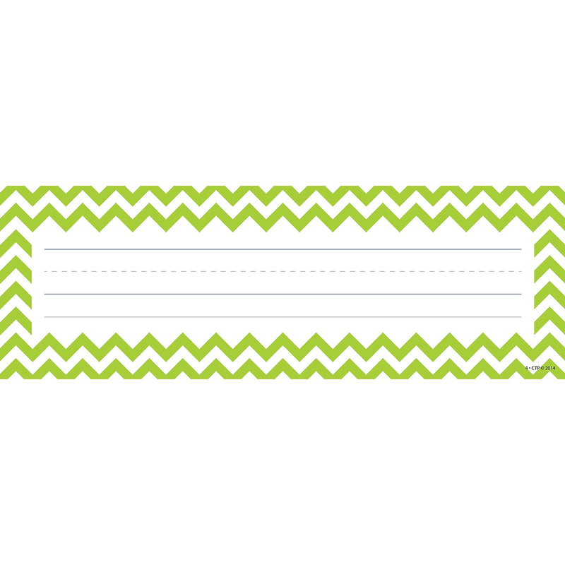 Creative Teaching Press Chevron Solids Nameplates, 9.5" x 3.25", 36 Per Pack, 6 Packs (CTP4517-6)