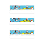 Eureka® Self-Adhesive Cat in the Hat Nameplates, 9.625" x 3.25", 36 Per Pack, 3 Packs (EU-833130-3)