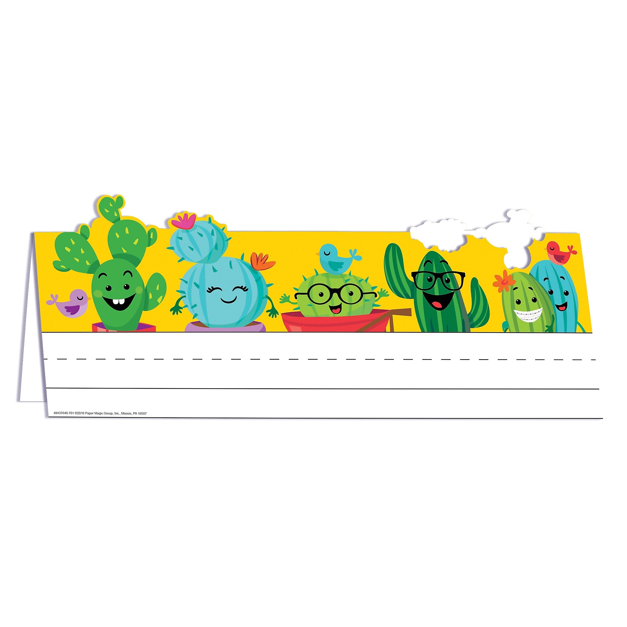 Eureka® A Sharp Bunch Tented Nameplates, 9.63" x 6.5", 36 Per Pack, 3 Packs (EU-843764-3)