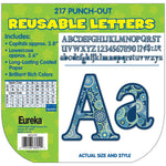 Eureka Blue Harmony Reusable Letters, Multicolored, 217/Pack, 3 Packs (EU-845270-3)