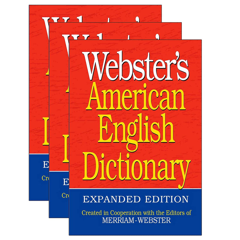 Webster's Webster's American English Dictionary, Expanded Edition, Pack of 3 (FSP9781596951549-3)