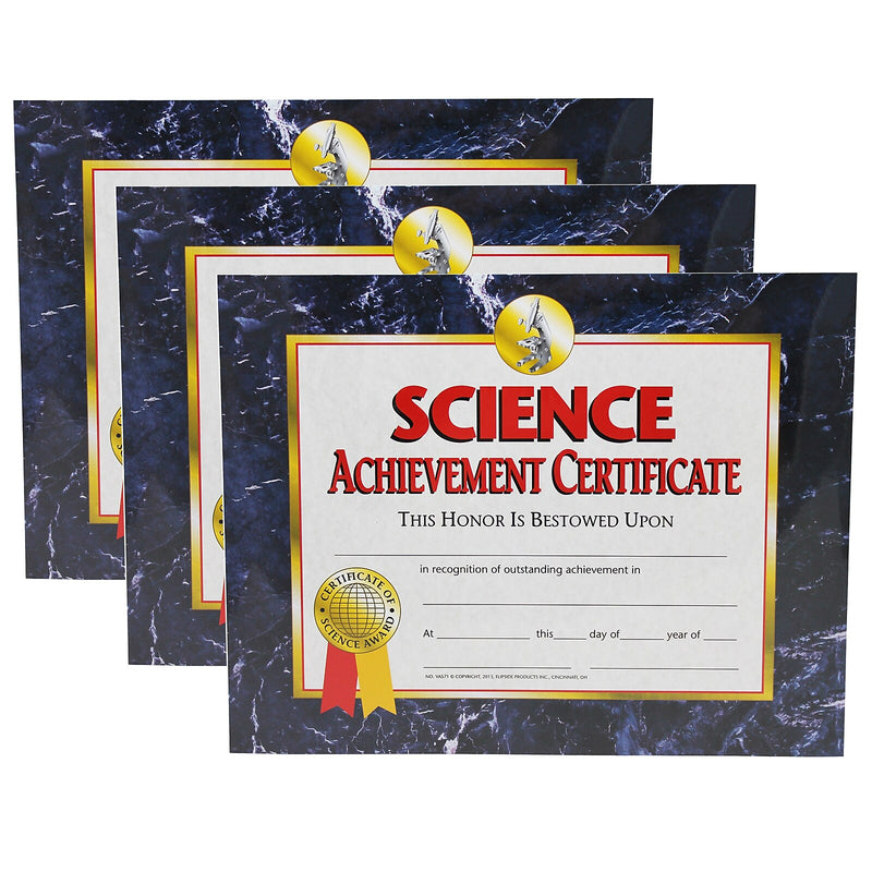 Hayes Publishing Science Achievement Certificate, 30 Per Pack, 3 Packs (H-VA571-3)