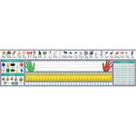 North Star Teacher Resources Canadian Traditional Manuscript Desk Plates, 19" x 5", 36/Pack, 3 Packs (NST9020-3)