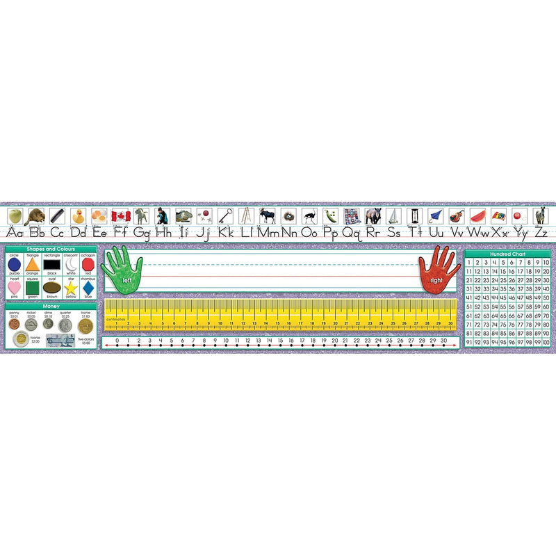 North Star Teacher Resources Canadian Traditional Manuscript Desk Plates, 19" x 5", 36/Pack, 3 Packs (NST9020-3)