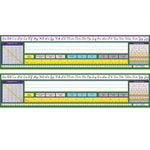 Self-Adhesive Intermediate Contemporary Cursive Desk Plates, 17.5" x 4", 36 Per Pack, 2 Packs (NST9043-2)