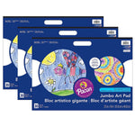 Prang® Jumbo Art Pad, White, 22" x 16", 30 Sheets, Pack of 3 (PAC4711-3)