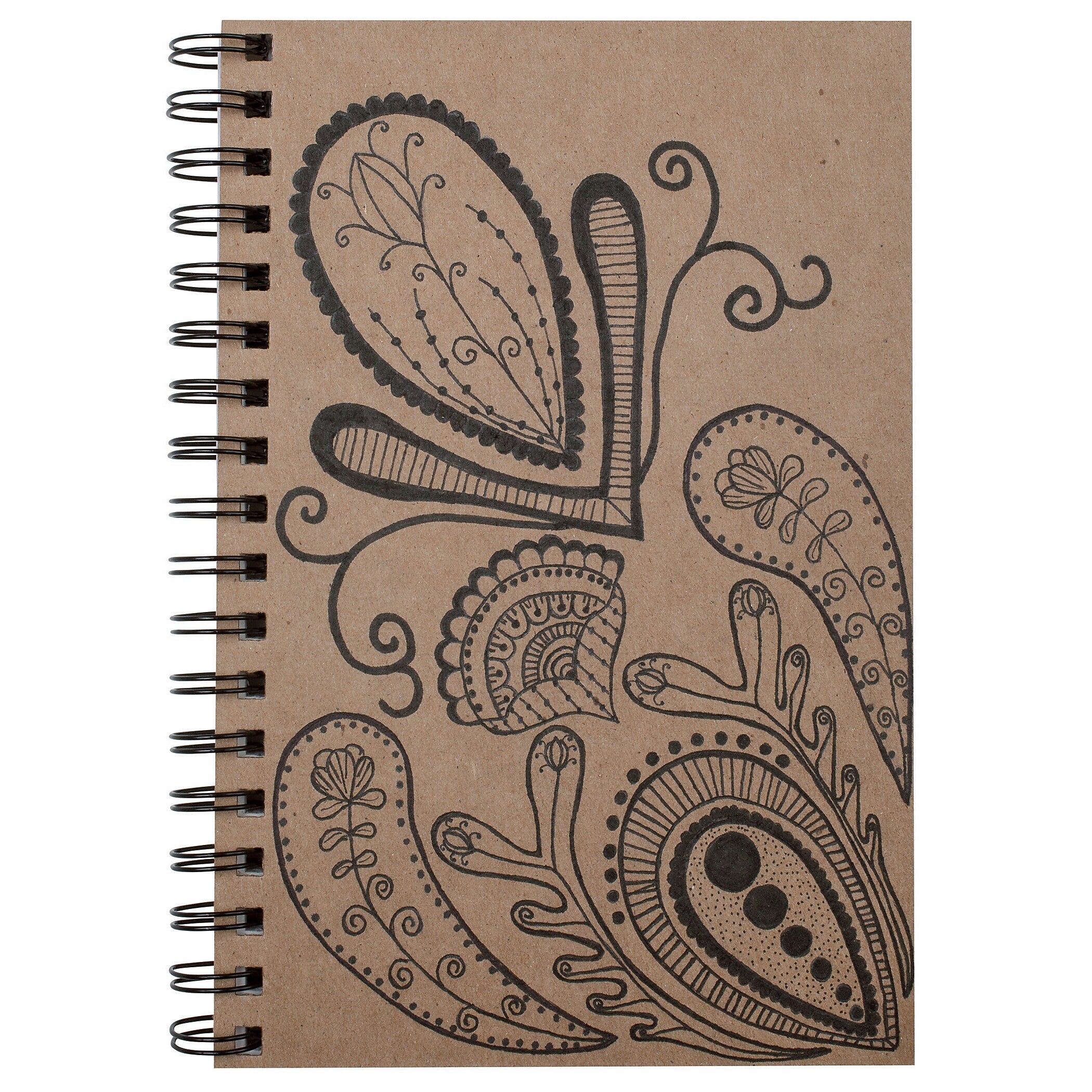 UCreate Create Your Own Cover Sketch Diary, 9" x 6", Natural, 50 Sheets, Pack of 6 (PAC4776-6)