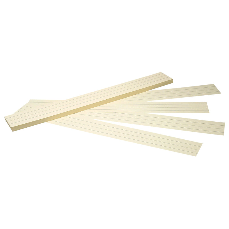 Pacon® Sentence Strips, Manila, 3" x 24", 100 Strips Per Pack, 6 Packs (PAC5157-6)