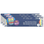 Pacon® Mini Sentence Strips, 5 Assorted Colors, 1-1/2" x 3/4" Ruled, 3" x 12", 100 Per Pack, 3 Packs (PAC73560-3)