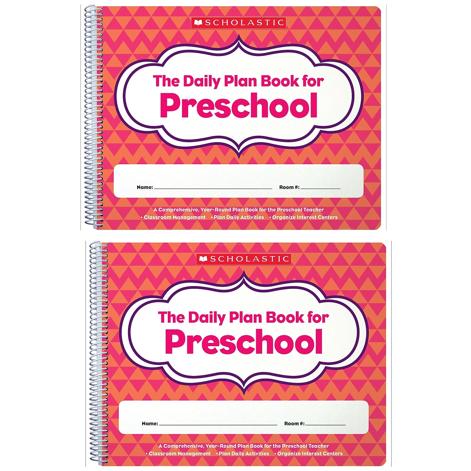 Scholastic Teaching Solutions The Daily Plan Book for Preschool, Pack of 2 (SC-806458-2)