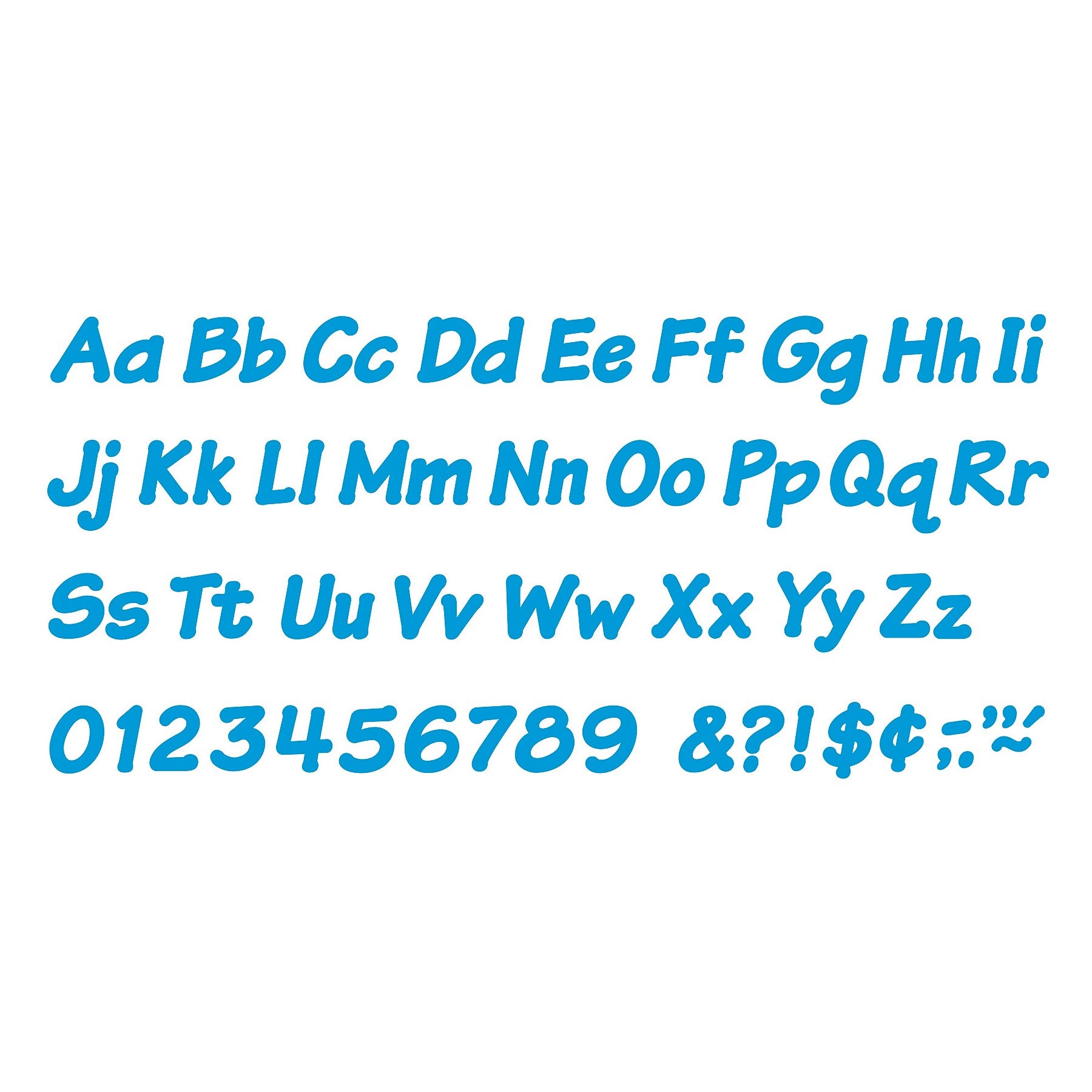 TREND 4" Italic Combo Ready Letters, Blue, 193/Pack, 3 Packs (T-2702-3)