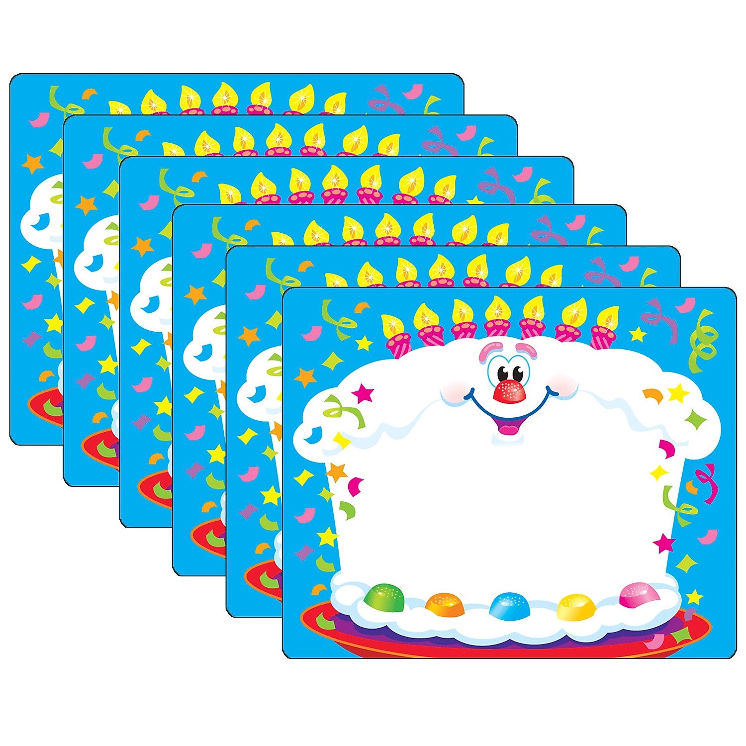 TREND Happy Birthday Terrific Labels, 2.5" x 3", 36 Per Pack, 6 Packs (T-68031-6)
