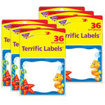 TREND Sea Buddies Terrific Labels, 2.5" x 3", 36 Per Pack, 6 Packs (T-68083-6)