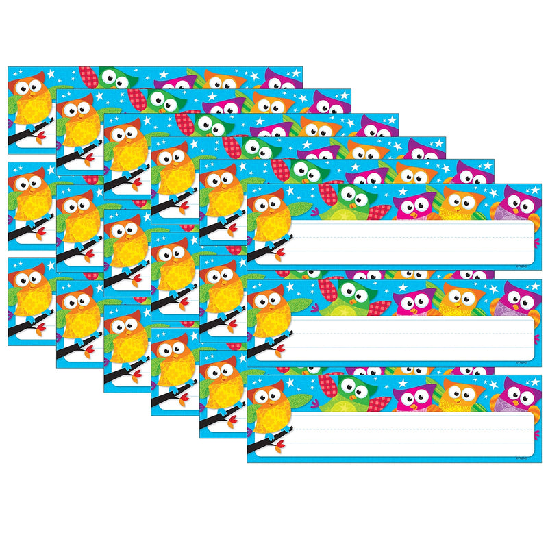 TREND Owl-Stars! Desk Toppers Nameplates, 2.875" x 9.5", 36 Per Pack, 6 Packs (T-69217-6)